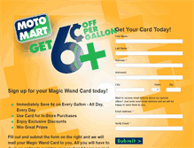 Tablet Screenshot of magicwandcard.com